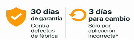 Información de garantía del producto